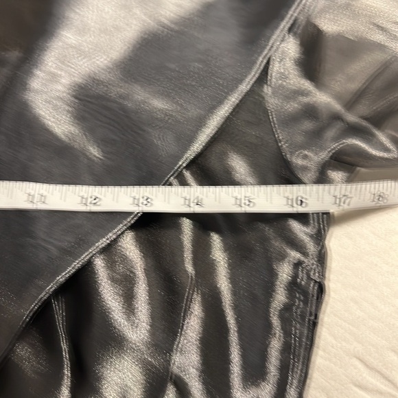 VTG(Rare),Lola Berent,Stunning Evening, Metallic Silver Cocktail Dress,Size 4 - Picture 10 of 16